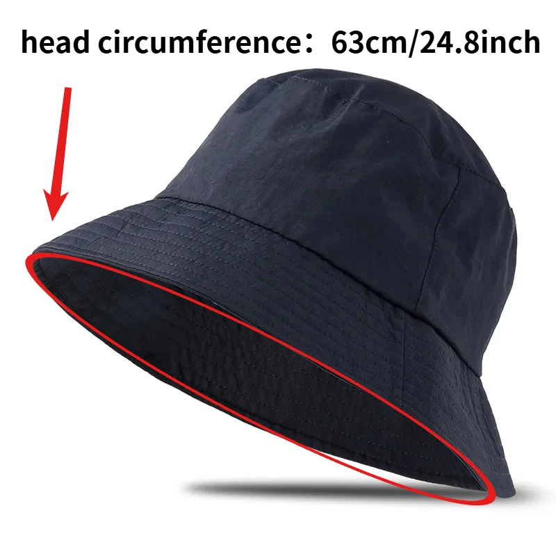 XL Sonnenhut, Wanderhüte für Damen und Herren, Fischerhut für große Köpfe, Frühlings- und Sommerhüte, geeignet für den Außenbereich – Detail 6