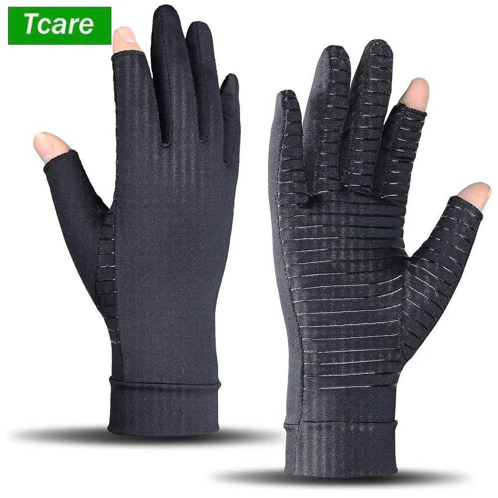 

Copper Compression Arthritis Gloves for Rheumatoid Arthritis Osteoarthritis Carpal Tunnel Unisex - Hand Pain Relief and Support