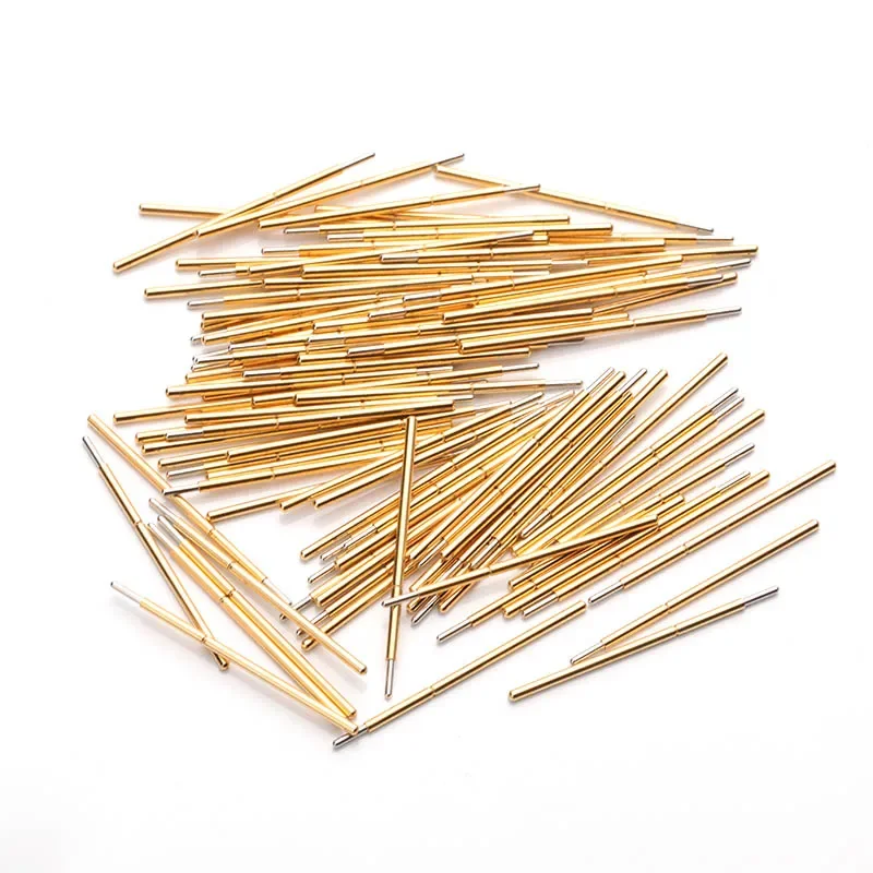 100PCS Spring Test Probe P058-J Small Round Head Outer Diameter 0.58mm Total Length 15mm PCB Pogo Pin