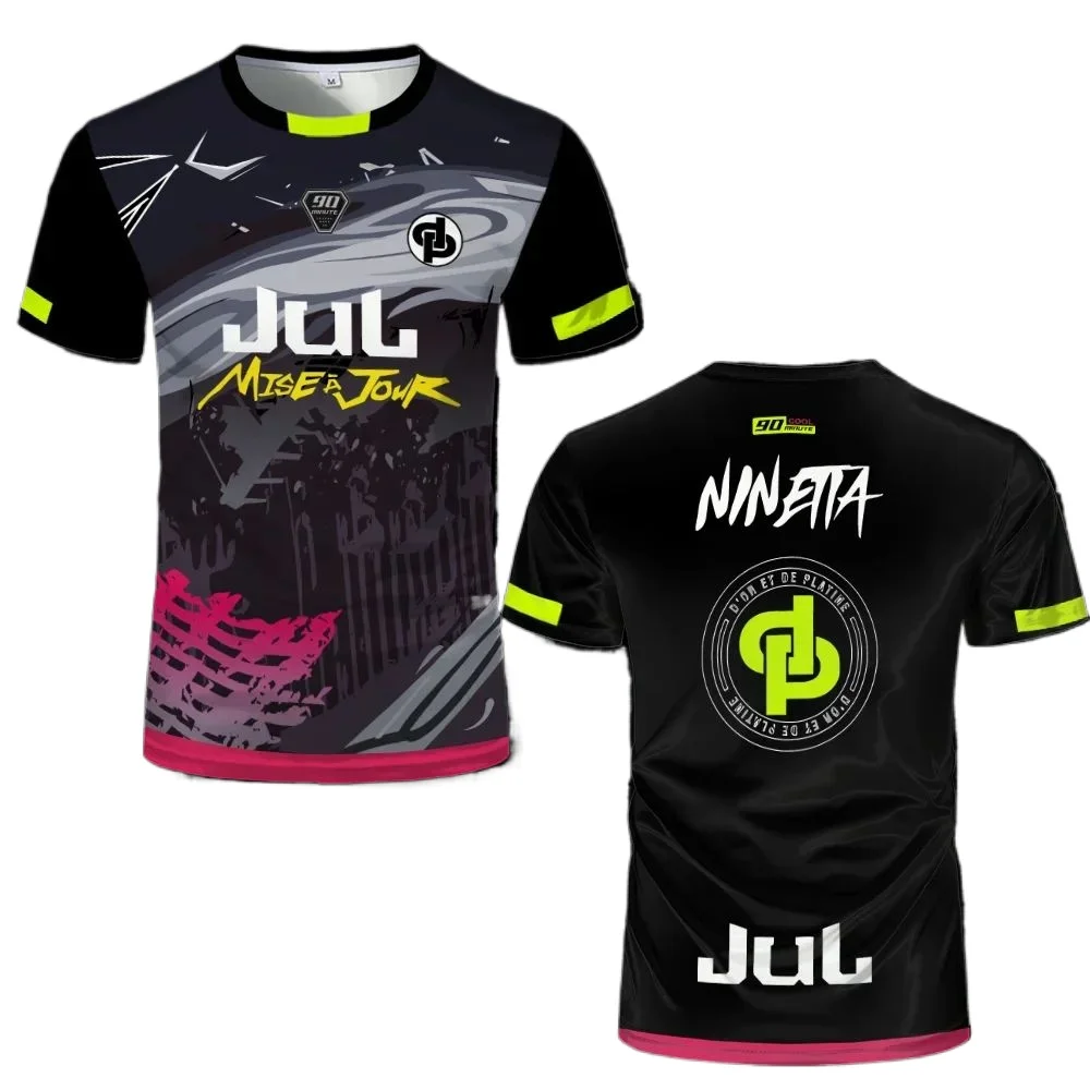 2025 90 Minutes Series MM9 JUL Football Shirt Men's Summer Outdoor Sports Quick-drying Jersey Oversized Fitness Training T-shirt image 3