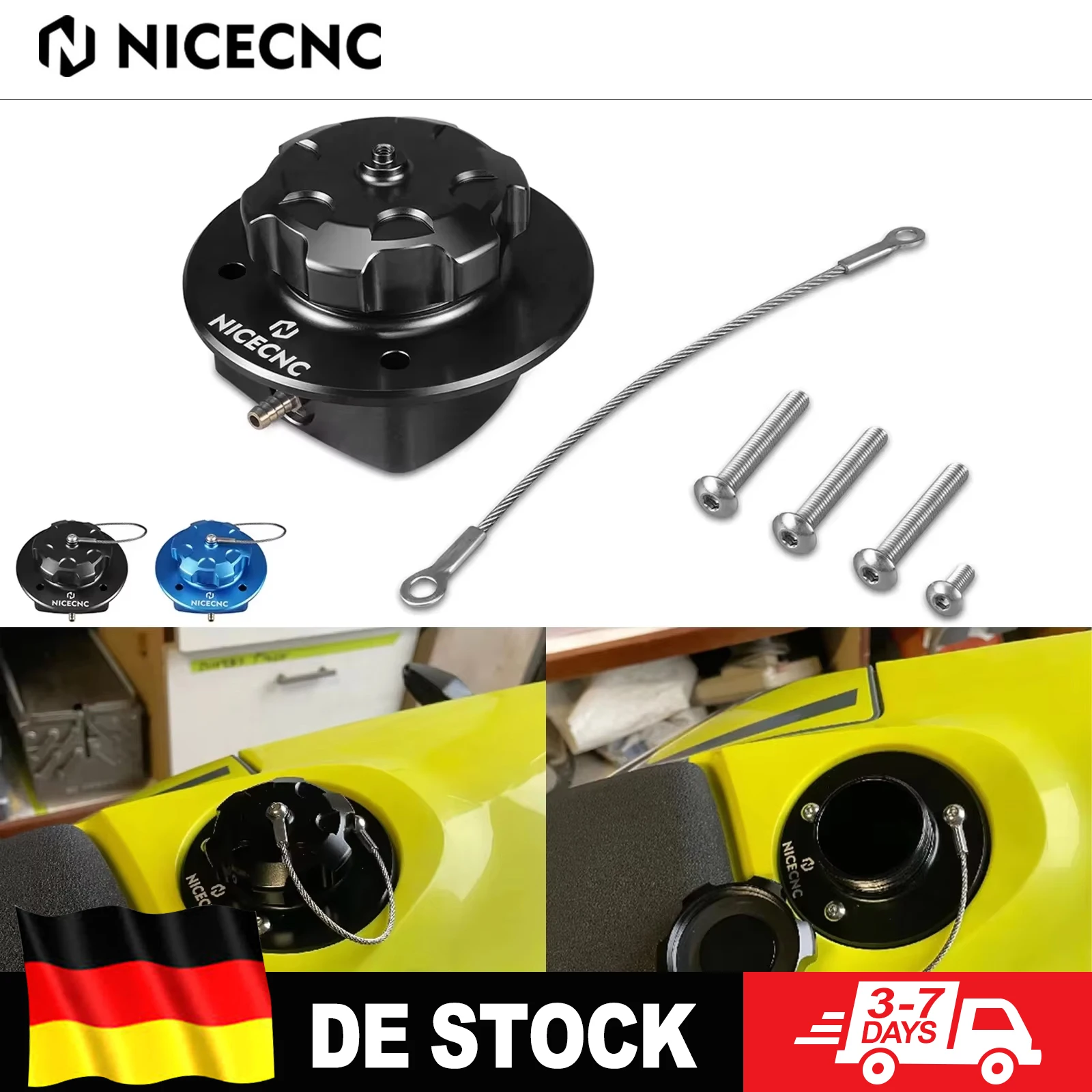 NICECNC Für Husqvarna 701 SM Supermoto Enduro 2016-2024 Motorrad-Kraftstoffeinfüllstutzen Für GasGas 700 Enduro Supermoto 2022-2024