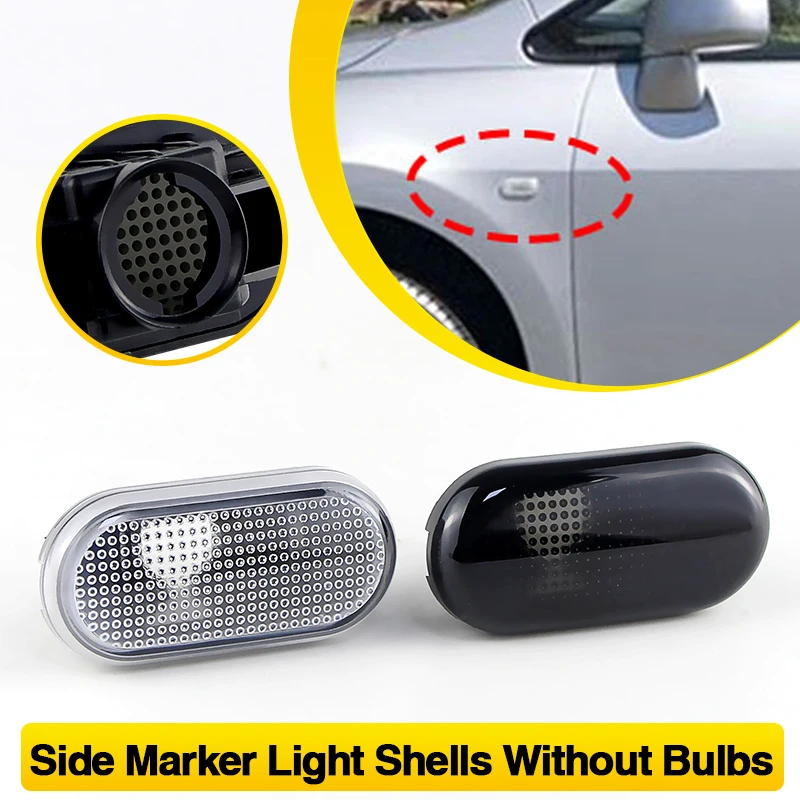

2PCS No Bulbs Fender Side Marker Light Covers Housing For Nissan Cube Z11 Tiida C11 Note E11 Micra K12 NP300 Navara D40 Qashqai