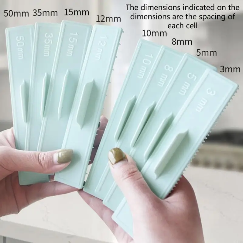 G99A 8PCS Cookie Measurement Rulers Pastry Cookと初心者向けの耐久性のあるプラスチッククッキー測定ツールセット