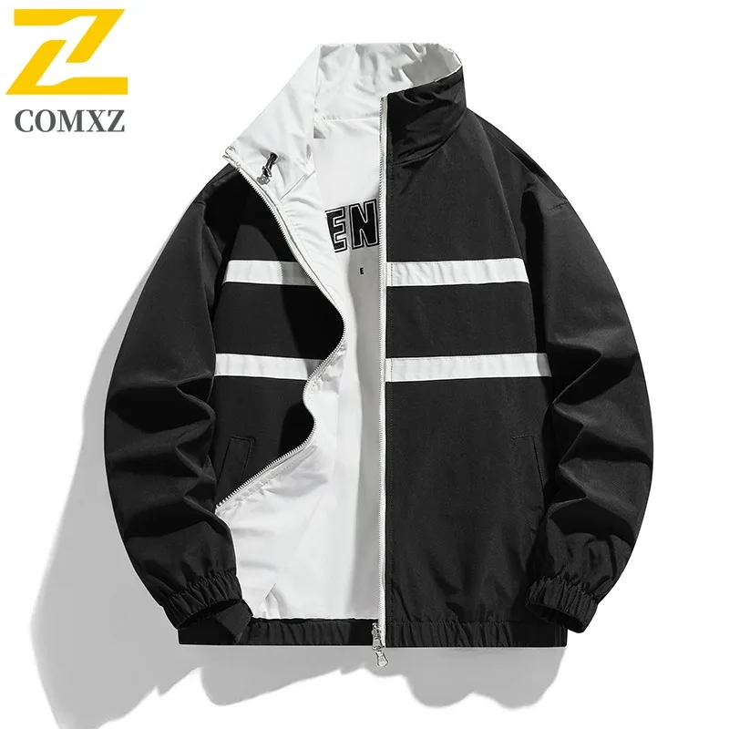 

​​COMXZ Urban Style Pilot Jacket High Street American Casual Workwear Spring Autumn New Baseball Design Round Neck Outerwear​​