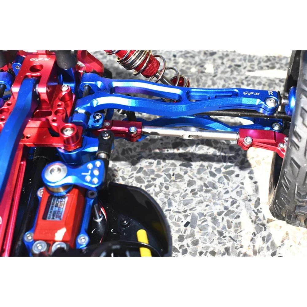 Metalowy przedni drążek kierowniczy GPM AR 340071 +AR 330230 + ARA 340175 dla ARRMA 1/7 FIRETEAM BIG ROCK 1/8 KRATON NOTORIOUS TALION EXB 6S