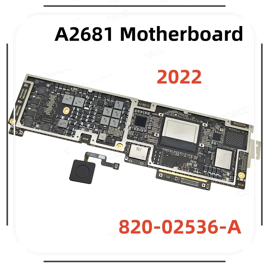 

Оригинальная материнская плата A2681 для MacBook Air 13,6 дюйма M2 2022, материнская плата 820-02536-A с 8 ГБ оперативной памяти для хранения 256 ГБ, 500 ГБ, 1 ТБ