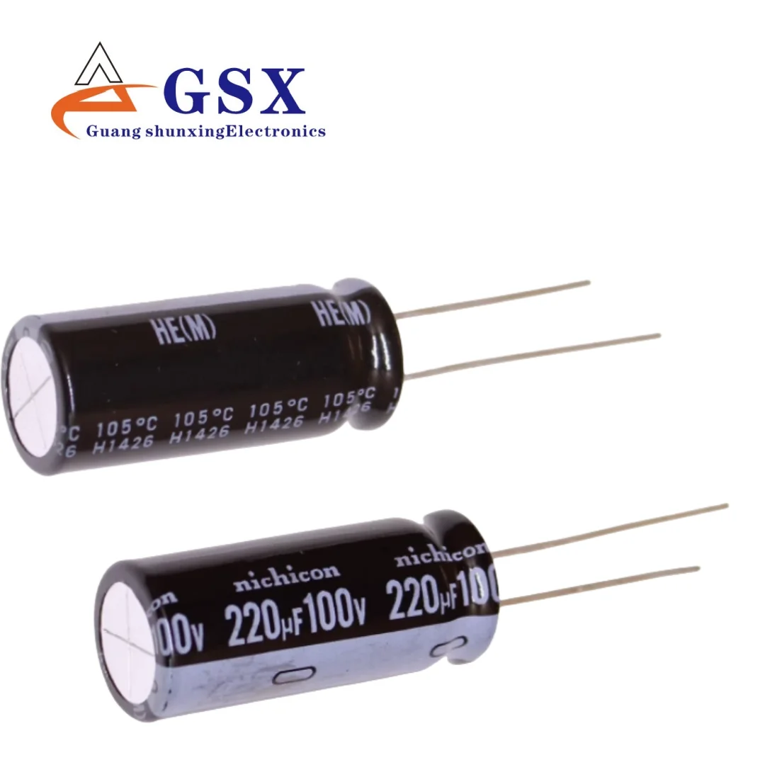

220UF 100V imported electrolytic capacitor 100v220uf 12.5 * 30 Nichicon HE high-frequency long life