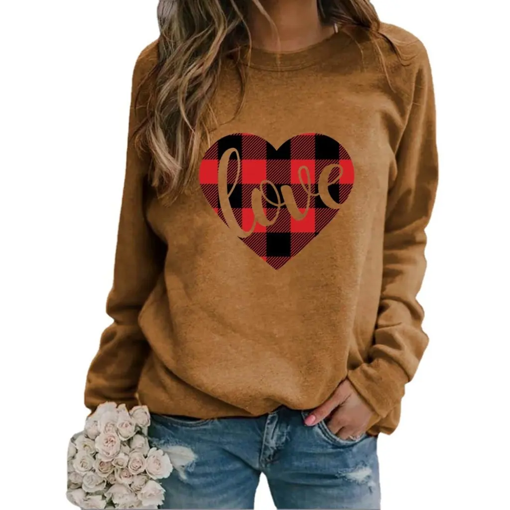Sweat-shirt à col rond pour femmes, mode européenne et américaine, Station indépendante, nouveau produit pour la vente de la saint-valentin