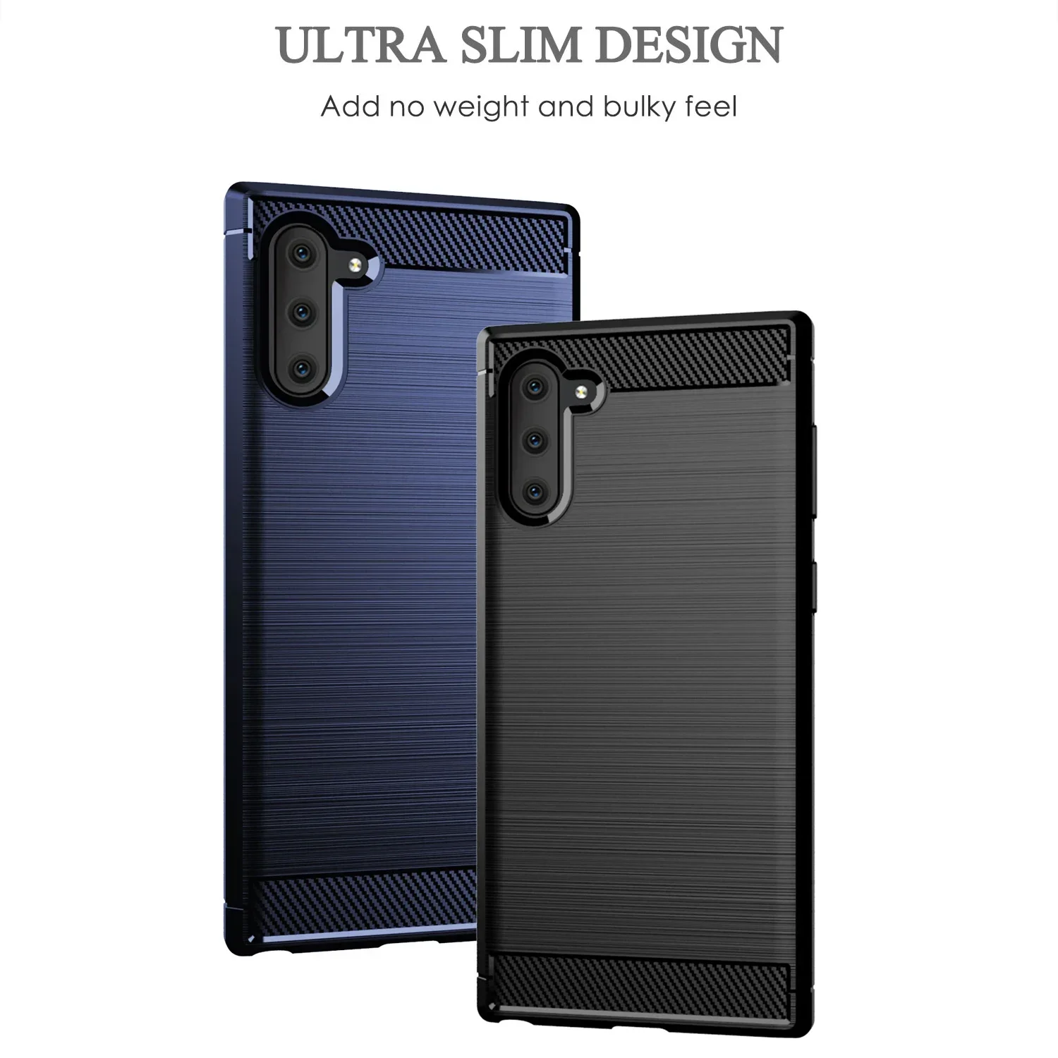 Brushed Texture Case For Samsung Galaxy S25 S24 S23 S22 S21 S20 FE Plus Ultra Edge S10 5G S10E Case Carbon Fiber Silicon Cover
