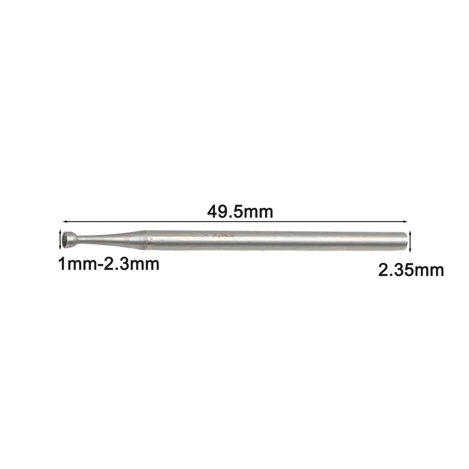 6Pcs Round Cup Burr Jewelry Making Burs Wire Bits Rounder Ball Shape Engraving Bits 1.0/1.4/1.6/1.8/2.0/2.3mm Hand Tool