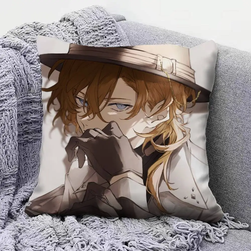 Bungo Stray Dogs Dazai Osamu  Pillow Covers, Home Sofa Cushion Covers and Aecorative Custom