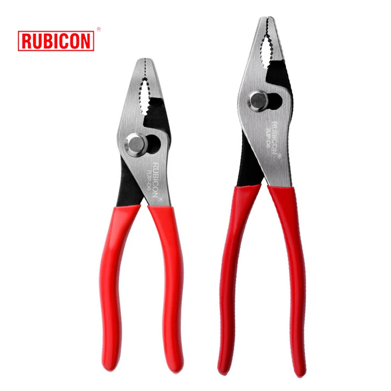 Original RUBICON Slip Joint Pliers Adjustable Wire Cutter Multifunctional Water Pump Plier NO.RJP-D6 |RJP-D8