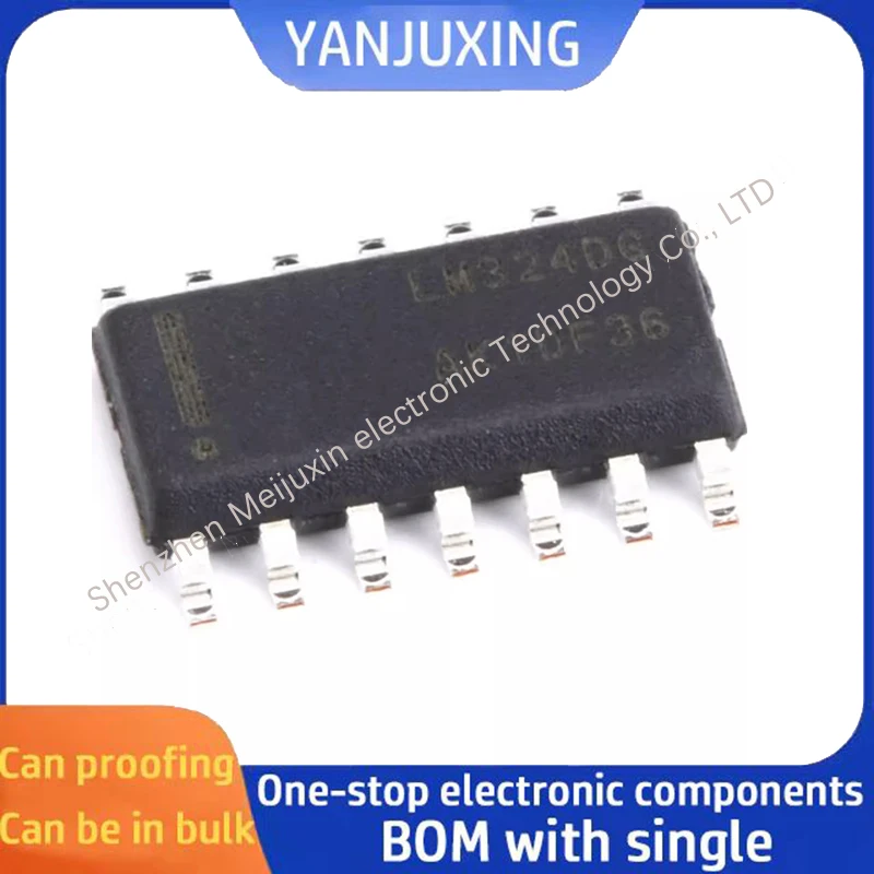 10PCS/LOT  LM324DR2G LM324DG SOP14 Four-way operational amplifier chip