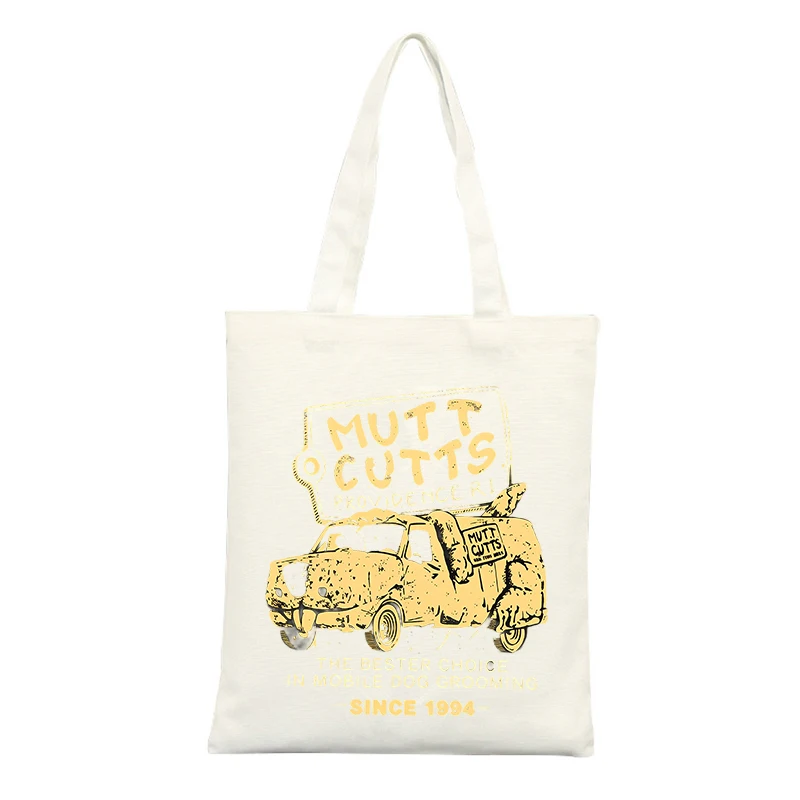 Canvas Tote Bag with Car Graphic and Typography Print, Vintage Style for Casual Shopping and Daily Use
