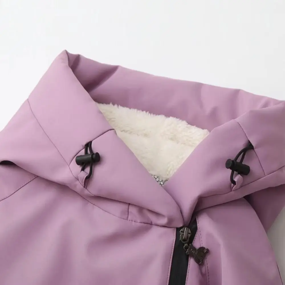 Thick Fleece Lined Snow Suit Waterproof Warm All-In-One Snow Suit Windproof Comfortable Fit Winter Jumpsuit Snow Activities