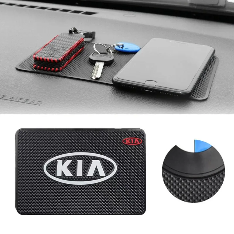 Car Anti-Slip Mat Dashboard Sticky Pad Non-slip Mat Holder For KIA Sportage Rio Ceed Picanto K5 K9 Sorento Accessories