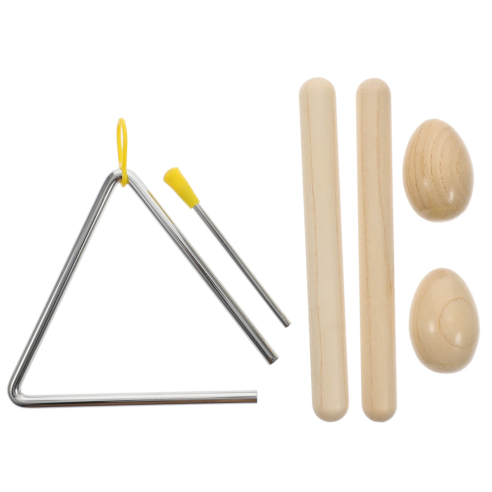 

Triangle Percussion Instrument Set Child Kids Musical Instruments Wooden Children