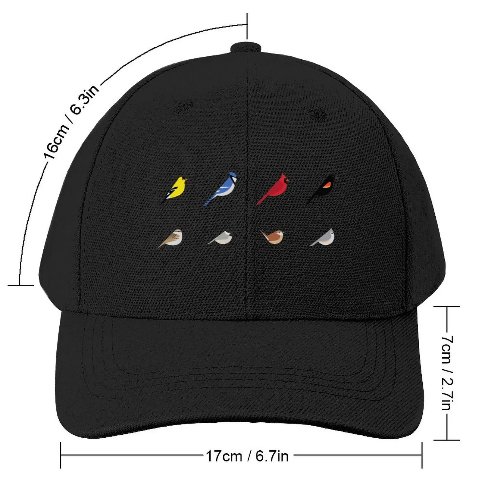 Common Backyard Birds of North America Baseball Cap custom Hat New In Hat Thermal Visor Woman Men's