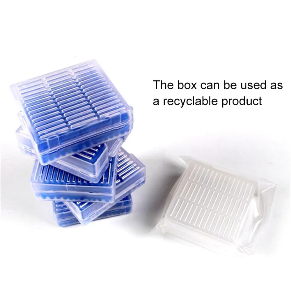 1Pcs Silica Gel Box Reusable Blue Silicagel Moisture Absorb Beads Absorbent Desiccant Box Color Changing Indicating