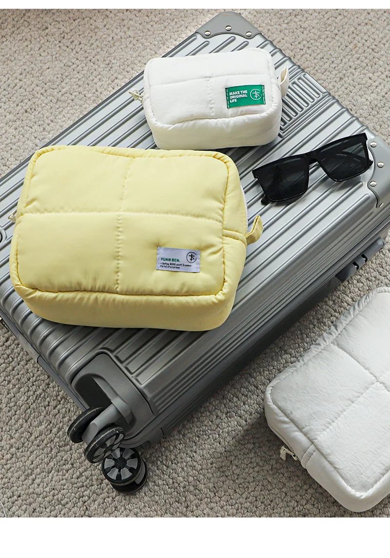 Unverzichtbare wasserdichte Kosmetiktasche aus Nylon für Reisen, eine Aufbewahrungstasche für verschiedene Gegenstände, eine Kulturtasche und eine Gepäckaufbewahrungstasche – Detail 12