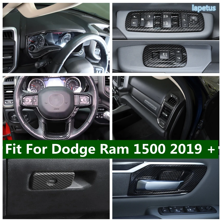 

Dashboard Air Vent AC Outlet / Window Glass Lift Button / Door Handle Bowl Cover Trim For Dodge Ram 1500 2019 - 2021 Accessories