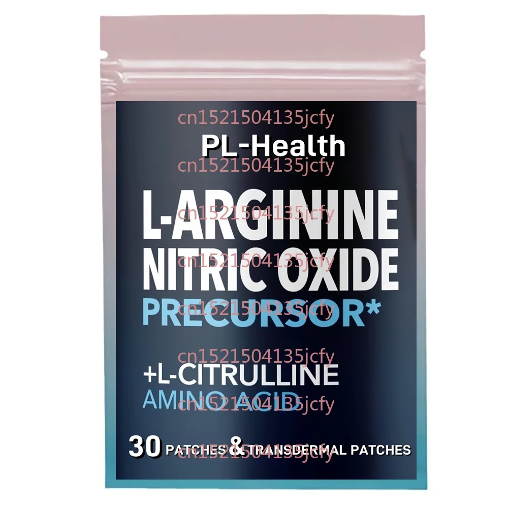 30 Patches L-Arginine Transdermal Patches with L-Citrulline for Men Support Performance, Endurance and Muscle
