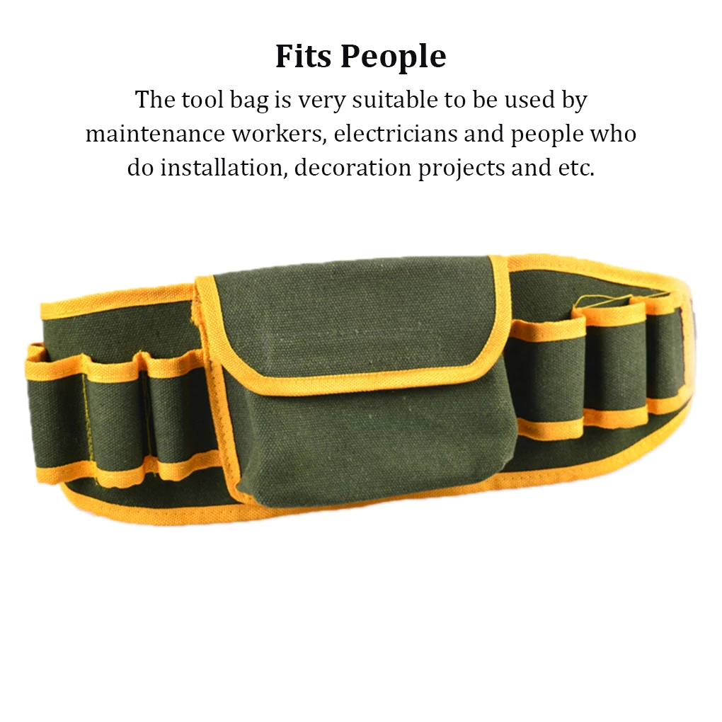 Tool Storaging Bag Portable Reusable Multi-pockets Electrician Waist Pockets Indoor Outdoor Repairing Organizer