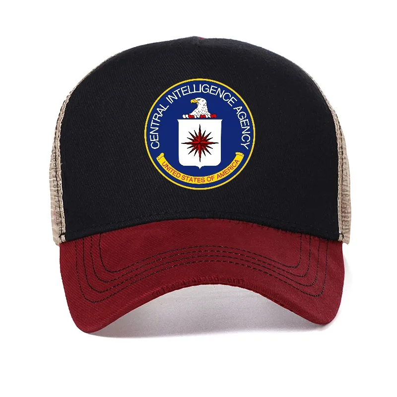central intelligence agency CIA Baseball Cap Vintage Brand Man cap Outdoor cool net breathable hat