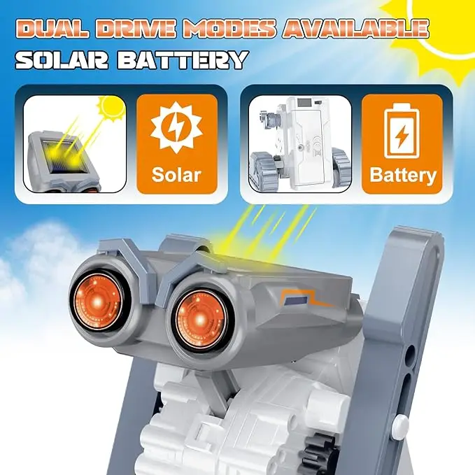 Speelgoed op zonne-energie Kinderen Diy Fidget Gemonteerd speelgoed Robotauto Programmering Elektrisch Wetenschapsonderwijs Speelgoed voor kinderen Kerstcadeaus
