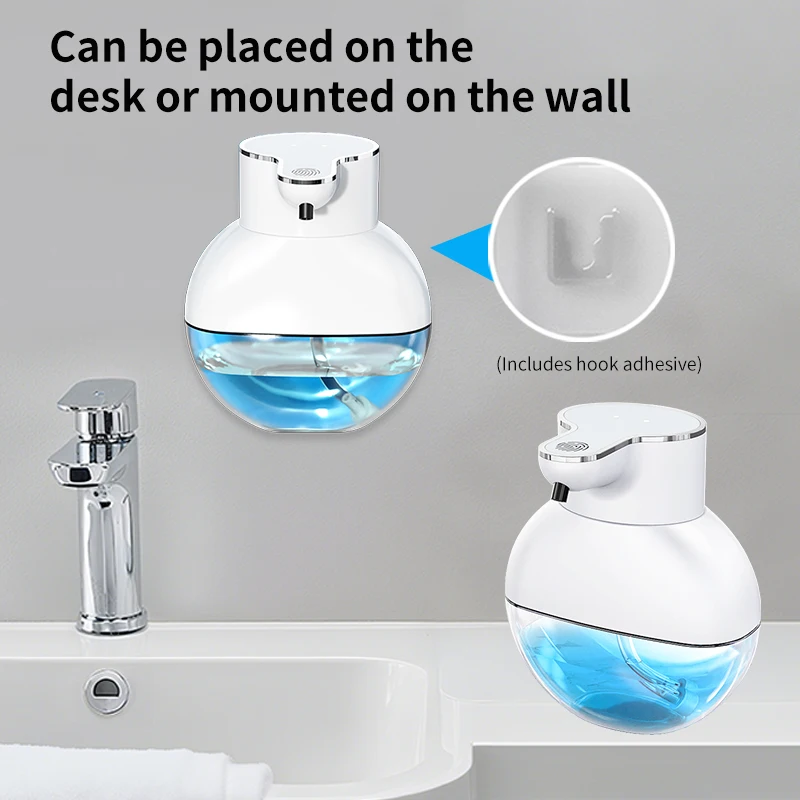 STLF 400ml ABS Plastic Touchless Visual Smart Sensor Soap Dispensers Wall-mounted Kitchen Bathroom Foam Dispenser Hotel Use