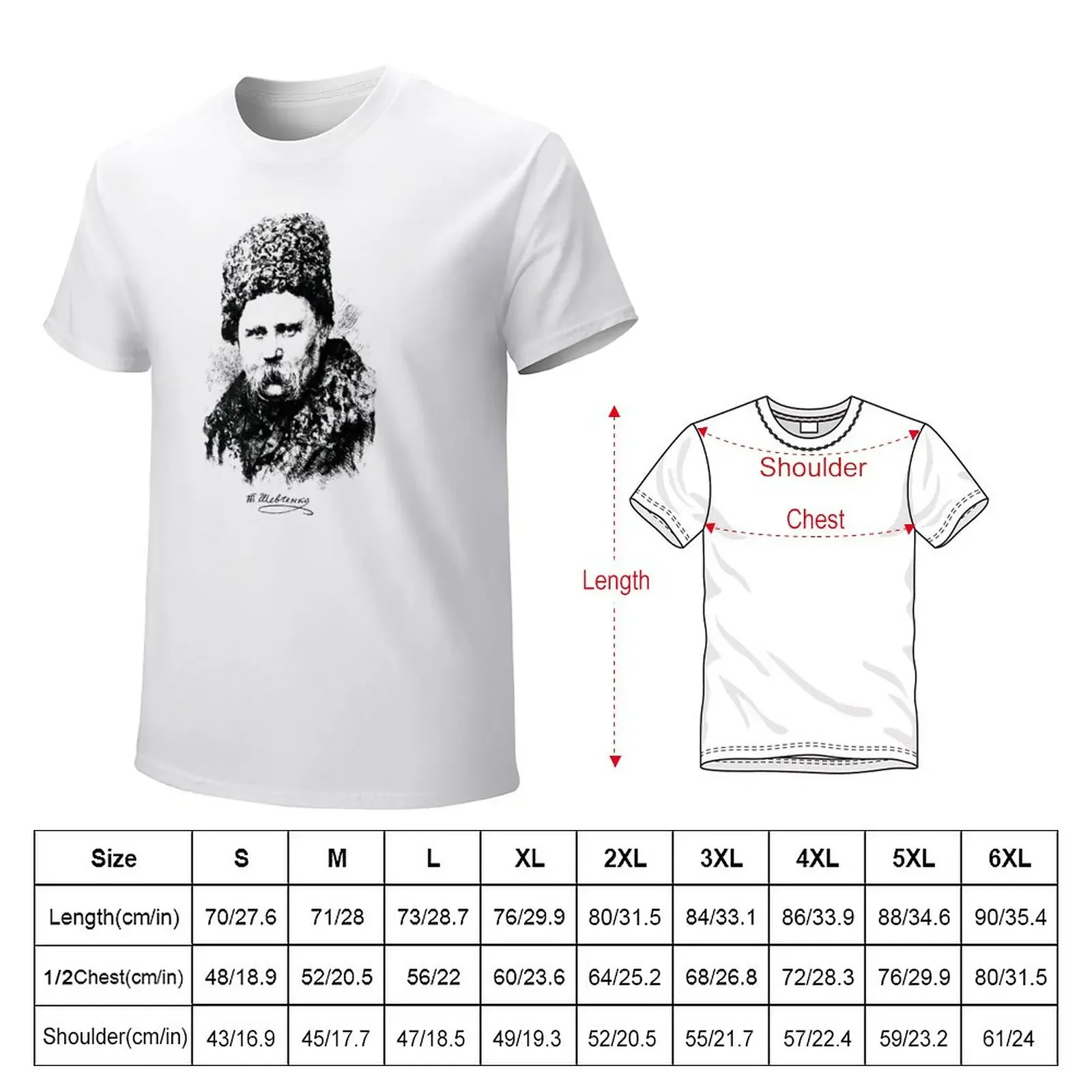 Taras Shevchenko T-Shirt sports fans Short sleeve tee hippie clothes customs mens vintage t shirts