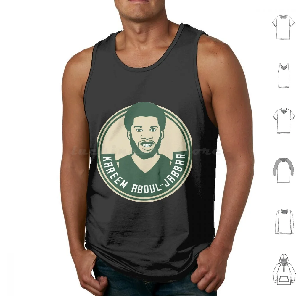 Kareem Abdul-Tank Tops Print Cotton Basketball Giannis Giannis Antetokounmpo Greek Greek Freak Kareem Kareem Abdul Sports