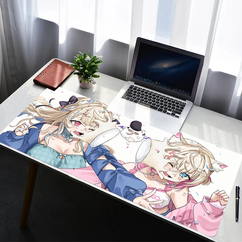 

Desk Mat Carpet Desk Accessories Laptop Gamer Hololive Mococo Fuwawa Abyssgard Mausepad Mouse Pad Mousepad Office Mouse Mat