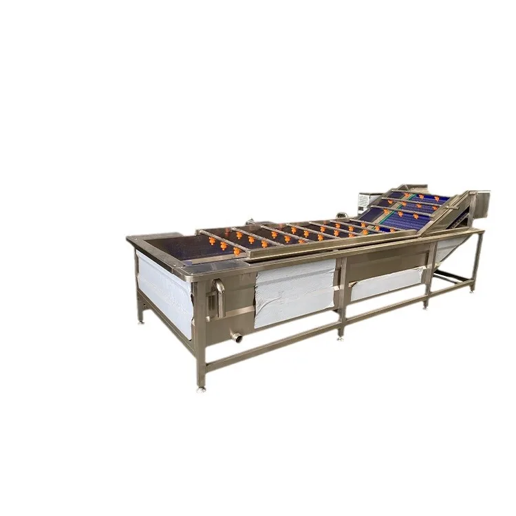 

Commercial Chinese herbal medicine automatic spray washing machine, chives to sediment clean vegetables