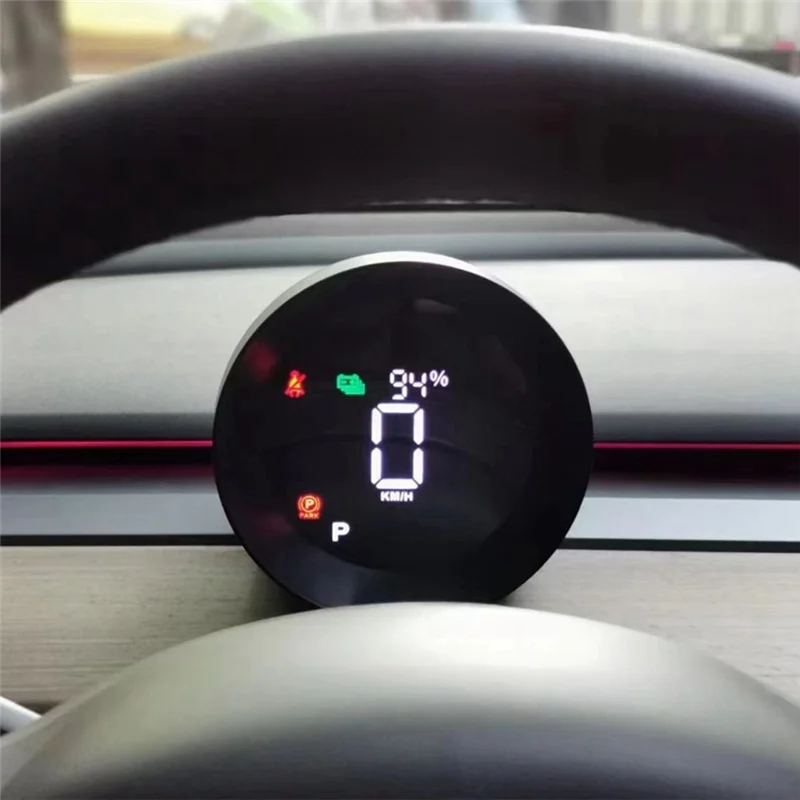 

Для Tesla Model 3 Model Y Автомобильный многофункциональный руль HUD Проекционный дисплей HD ЖК-дисплей Инструмент Мультимедийный OBD