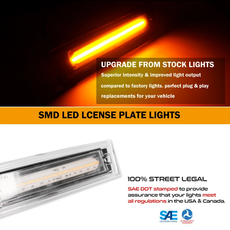 2xFor Chevrolet Suburban C10 C20 C30 LED Front Bumper Side Marker Light Turn Signal Lamps GMC C1500 C2500 C3500 Jimmy OEM#915557