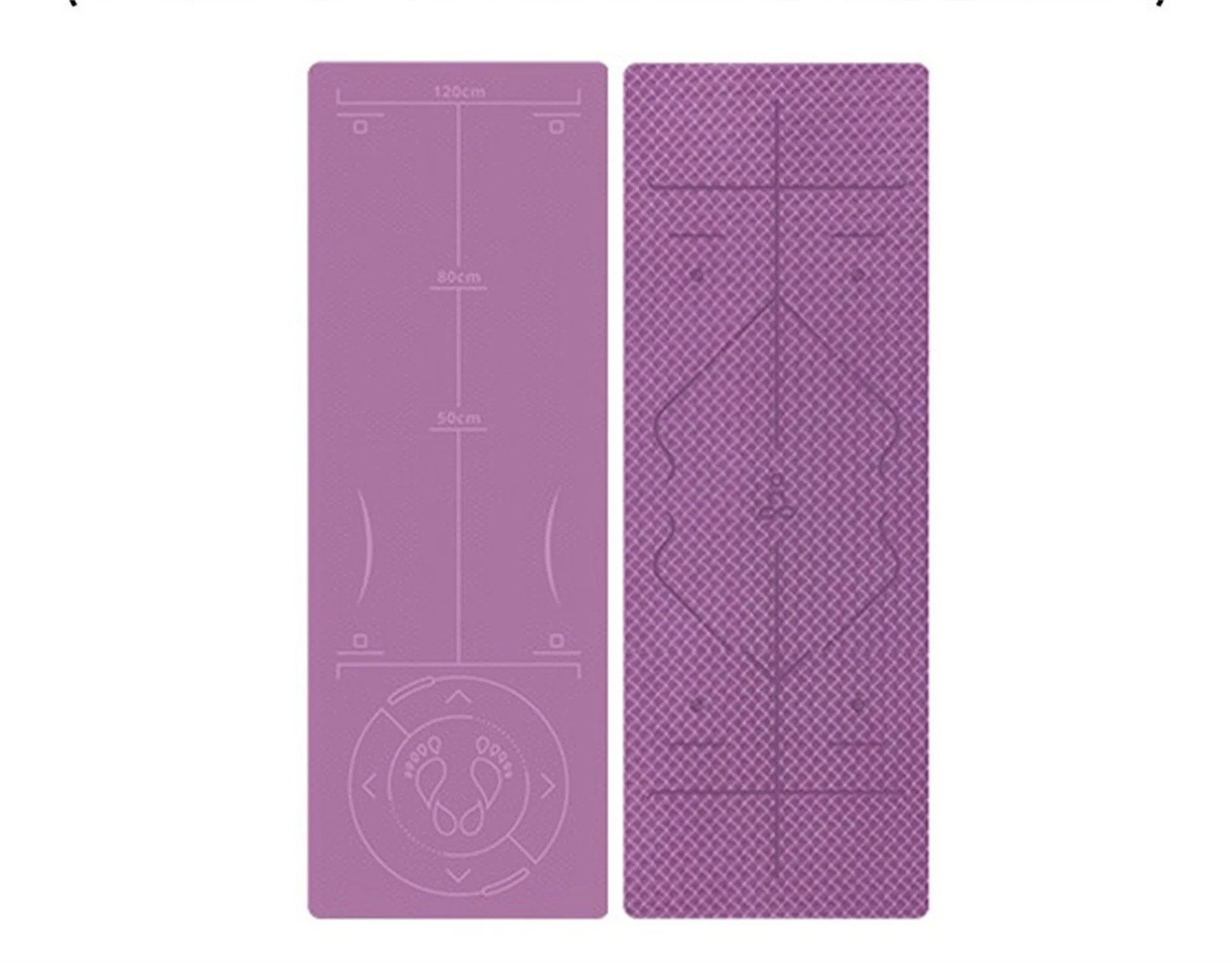 20326TPE yoga mat thickened single and double color three-dimensional line dance fitness skip rope special anti-slip silent