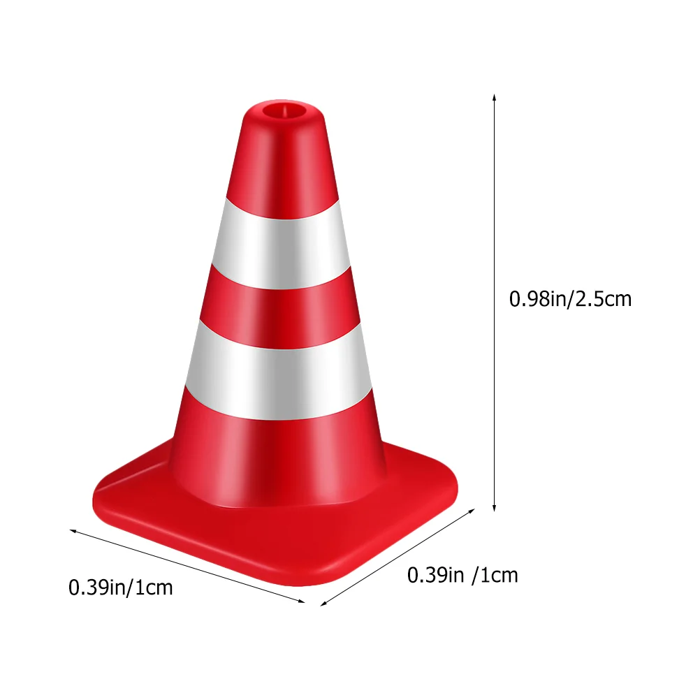 Training Cones for Kid Roadblock Sand Table Model Plastic Traffic Signs Child Miniature Toys Kids