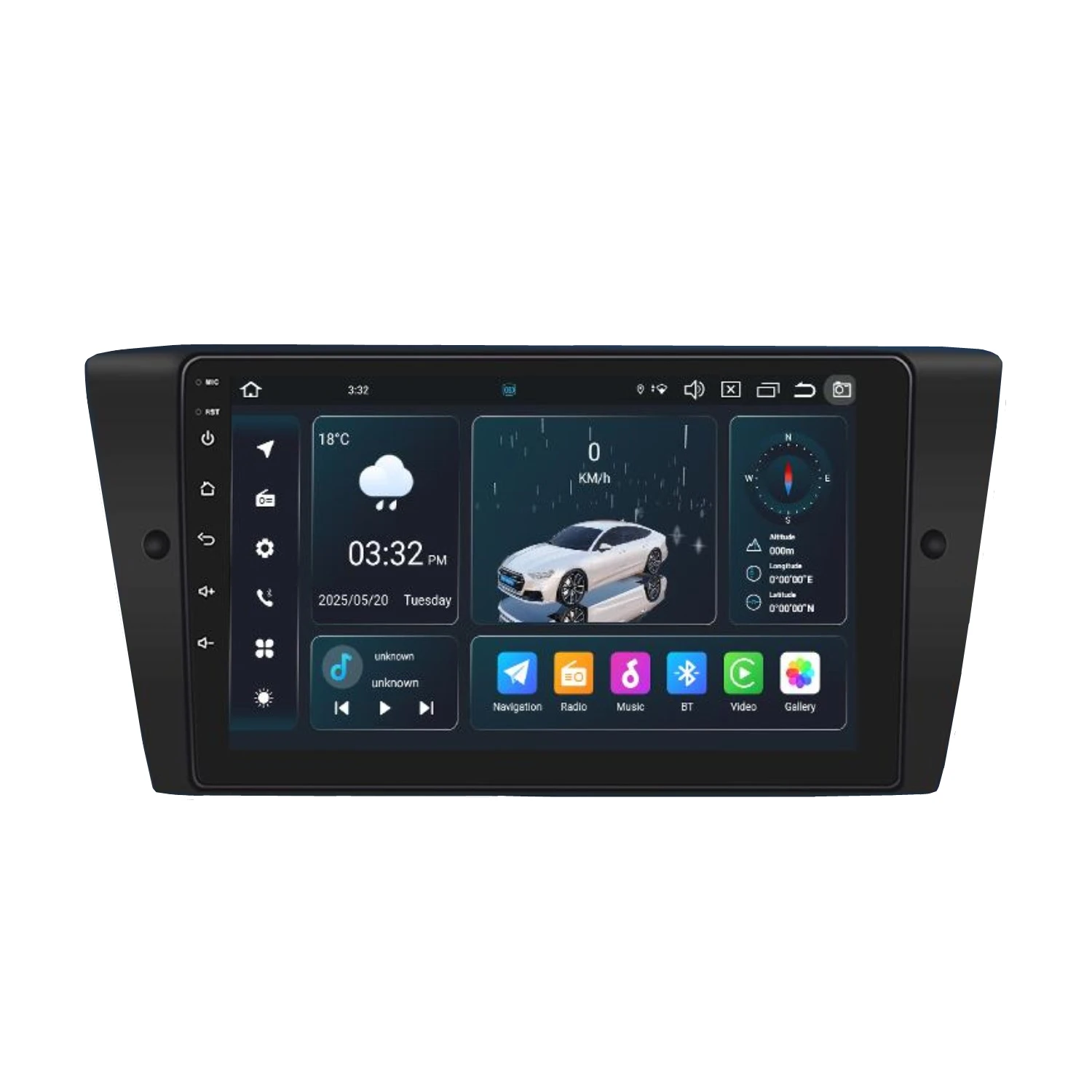 Android 14 Car Radio for BMW 3 Series E90 E91 E92 E93 M3 wireless CarPlay Android Auto car intelligent systems 9 Inch