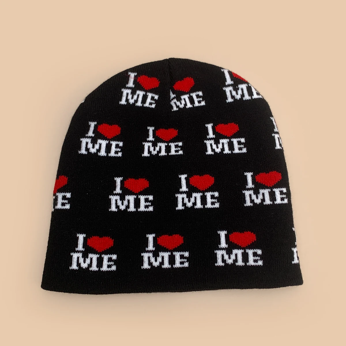 Korean Retro Niche Jacquard Letter Love Knitted Hats New Men Women Warm Casual Versatile Color Block Fashion Personal Beanies 6