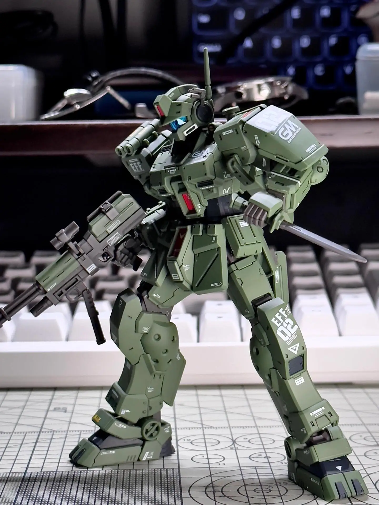 Xfs hg 1/144 RGM-79S gm spartan montagem modelo kit coleção figuras de ação robô fiugrine modelo plástico hobby boneca brinquedo presentes