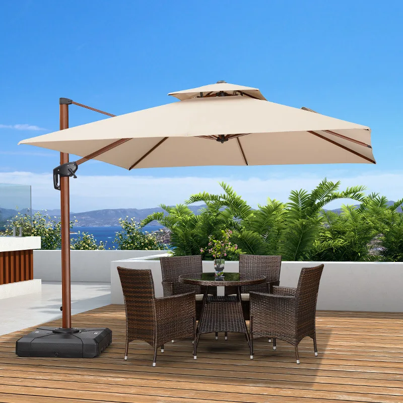 

Садовый зонт Purple Leaf: большой уличный зонт-парасоль для сада, римский стиль