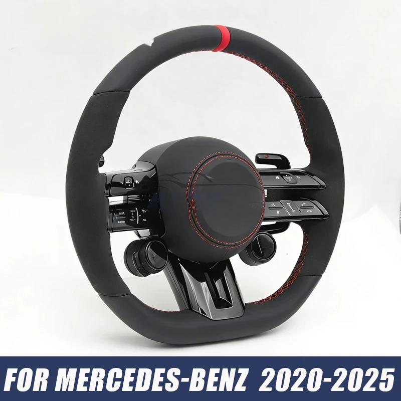 

Car Steering Wheel with OLED Knob for Mercedes-Benz W204 W206 W177 CLA G63 A35 GLE Gle53 C63 W205 A45s W177 CLS W464 GT GT63s