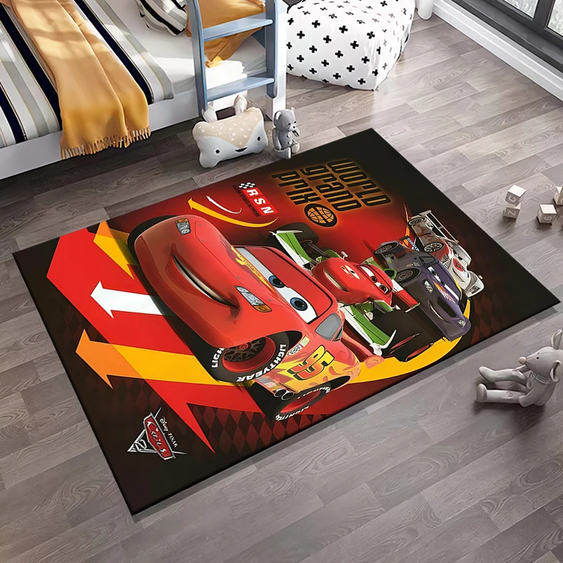 Disney Lightning McQueen tappeto modello auto tappeto per soggiorno tappetino da bagno tappeto zerbino creativo per la decorazione della casa della