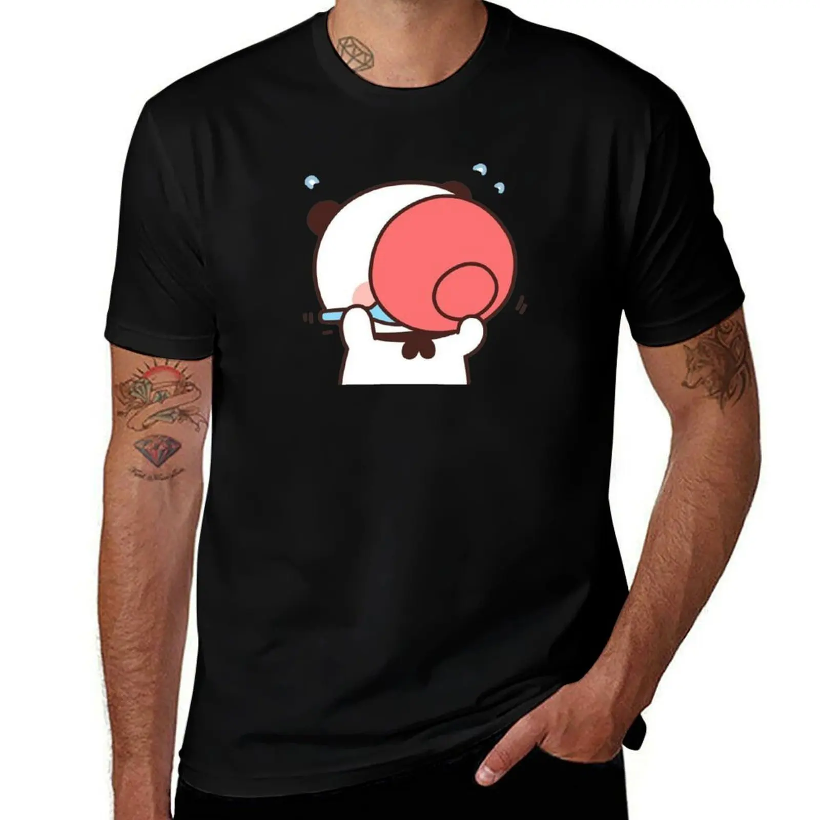 Cute Bubu Is Enjoy Meals With Dudu T-Shirt Sporty Breathable Short Sleeve T-Shirt