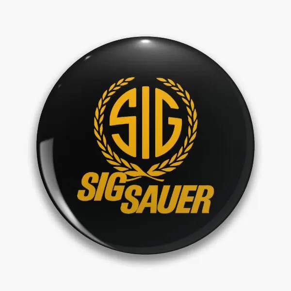 Sig Sauer  Soft Button Pin Jewelry Creative Badge Collar Decor Gift Lapel Pin Metal Fashion Women Clothes Brooch Hat Cartoon