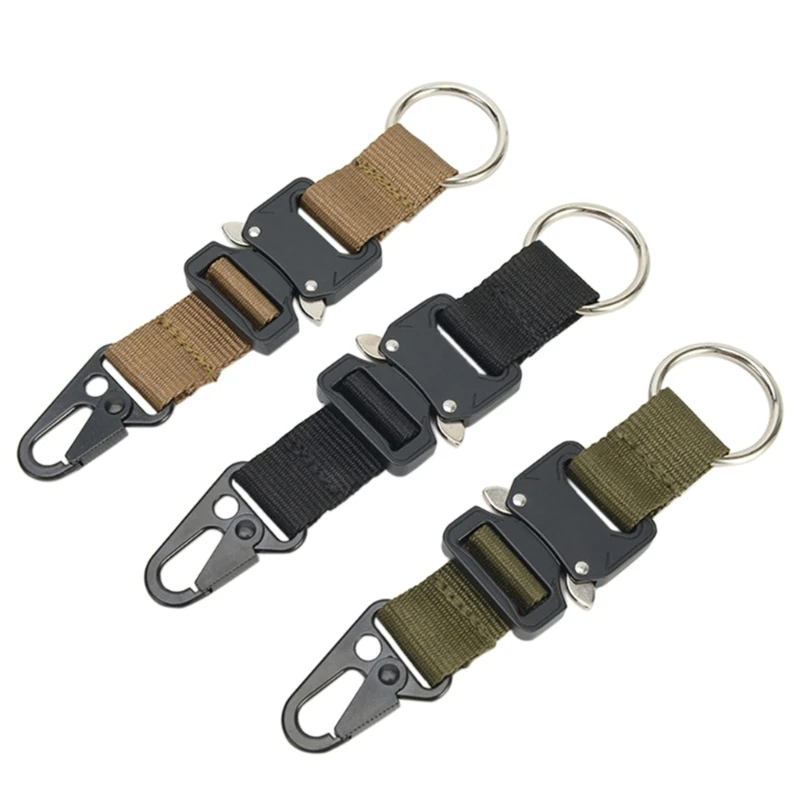 Heavy Duty Belt Keychain Keepers Key Holder Belt Key Keepers Webbing Hook Clip Belt Key Chain Loop Key Clips