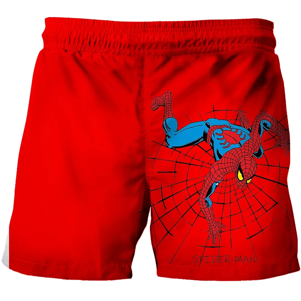 Children's Shorts Superhero Spiderman Casual Kids Boy Pants Hulk Captain America Shorts Boys Cartoon Beach Shorts Girl