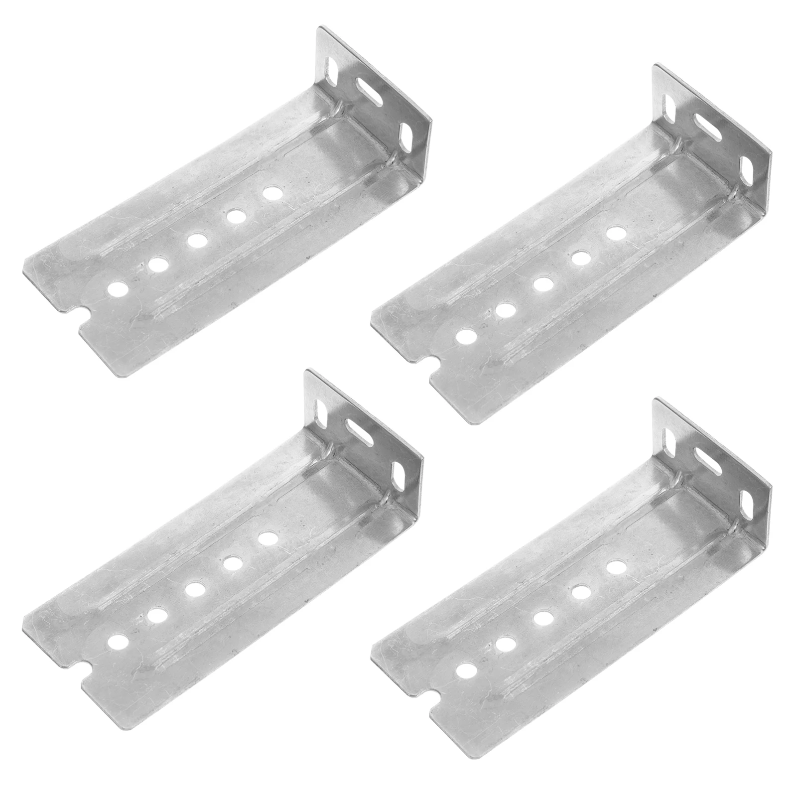 

4pcs Durable Drawer Slide Rear Mounting Brackets Heavy Duty Cabinet Drawer Brackets Smooth Surface Multi-Layer Electroplated