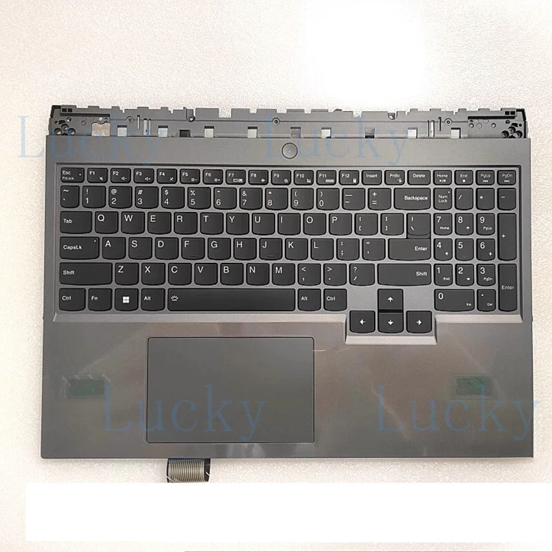 f  New Palmrest Upper Case US Backlit Keyboard TP For Legion 5 Pro-16ACH6 82JS